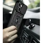 Slide Camera Armor maciņš telefonam iPhone 14 melns — Foto 12