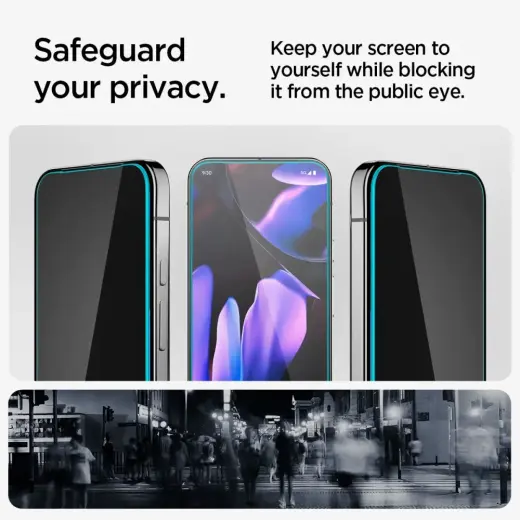 SPIGEN GLAS.TR "EZ FIT" PRIVACY GLASS 2-PACK GOOGLE PIXEL 9 | 9 PRO PRIVACY Foto 9