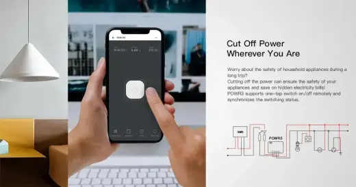 Išmanusis energijos sąnaudų apskaitos jungiklis su ribojimo galimybe Sonoff POWR3 Foto 4