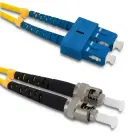 Qoltec Patchcord fiber optic SC/UPC - ST/UPC | Singlemode | 9/125 | G652D | Duplex | 2m — Foto 1