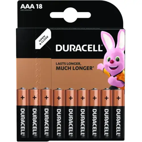 Duracell MN 2400 Basic AAA (LR03) Блистерная упаковка 18шт.