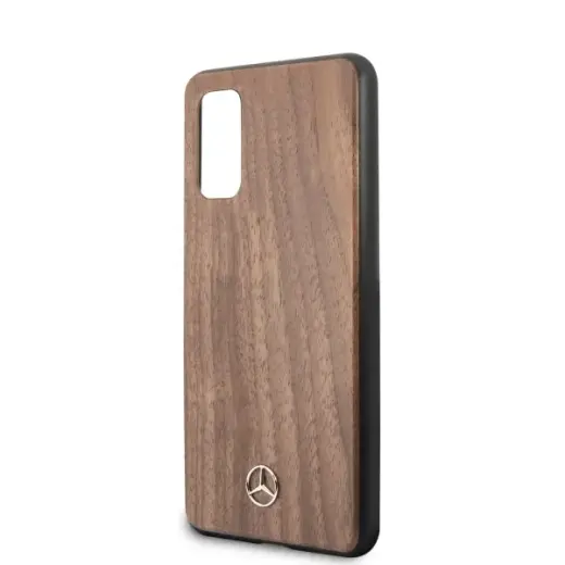 Mercedes MEHCS62VWOLB S20 G980 hard case brązowy|brown Wood Line Walnut Фото num