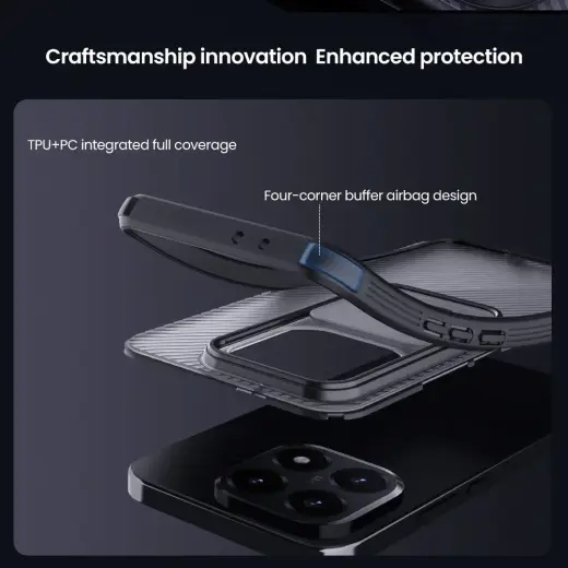 Nillkin CamShield PRO Hard Case for Xiaomi 15T Transparent Black Foto 4