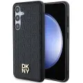 DKNY Leather Pattern Metal Logo MagSafe case for Samsung Galaxy S24+ - black — Photo 1