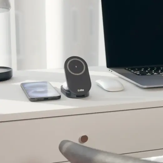 Foldable 3in1 wireless stand, QI2 and MFI Foto 11