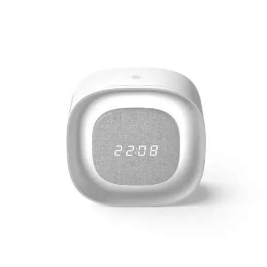 Alarm clock with Night Light LED PURE FNL-03 BJORN white square Forever Light Photo