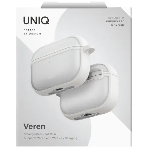 Case UNIQ Veren for AirPods Pro 3 white Foto 5