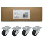 Qoltec Rack castors set  without locking| 4pcs. Foto 8