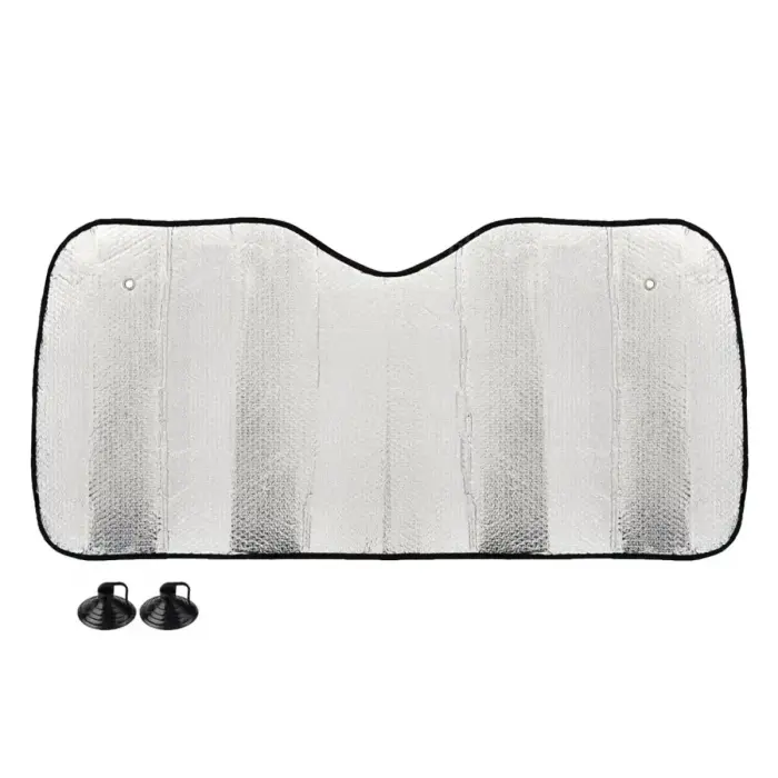 Sun cover - 130x60 cm - silver, PE Bubble