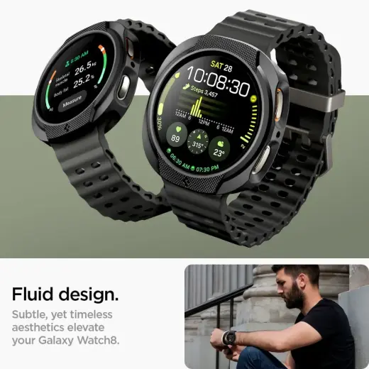 SPIGEN LIQUID AIR SAMSUNG GALAXY WATCH 8 (44 MM) MATTE BLACK Foto 10
