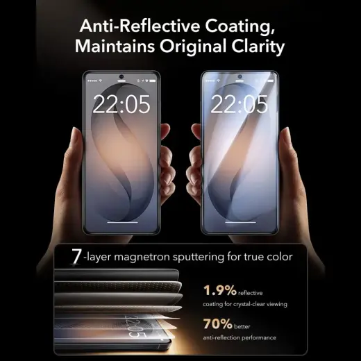 SZKŁO HARTOWANE ESR ULTRAFIT ARMORITE PRO TEMPERED GLASS GALAXY S26 ULTRA CLEAR Foto 7