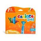 Flomasteri CARIOCA Baby Teddy Marker, 6 krāsas Foto 1