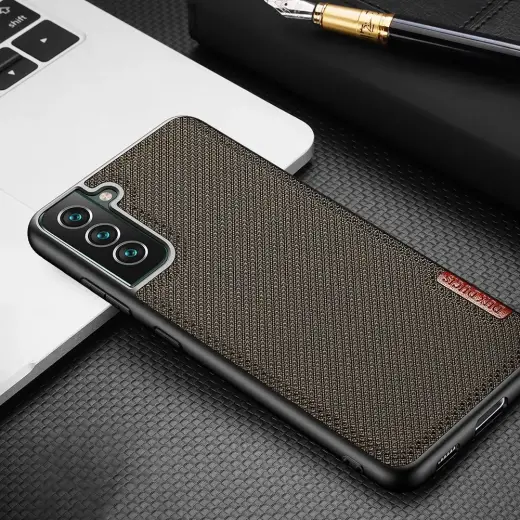 Dux Ducis Fino case is made of nylon material for Samsung Galaxy S22 + (S22 Plus) blue Photo