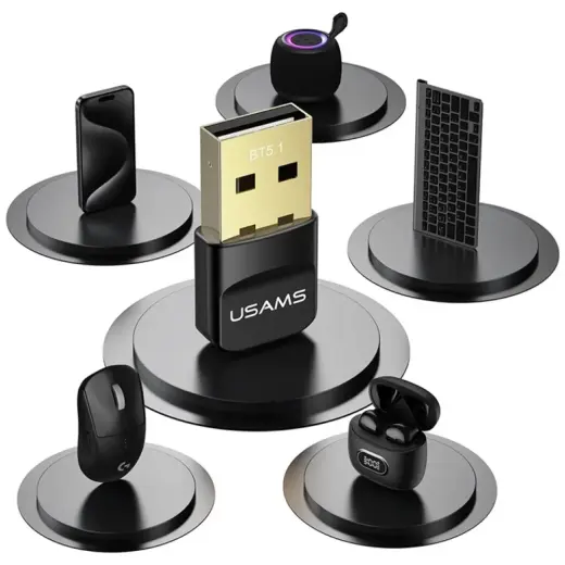 Adapter USB Bluetooth USAMS ZB321 5.1    czarny Фото num