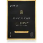 KORIKA Korean Heritage Cleansing Effect Sheet Mask Jeju Honey & AHA - BHA Complex 25g Фото num