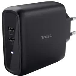 Зарядное устройство Trust Maxo 65W 2x USB-C Черное Фото num