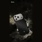 Benks Armor Air Armor Grid Kevlar Metal Frame 600D maciņš telefonam iPhone 18 Pro Max | iPhone 17 Pro Max melns — Foto 5
