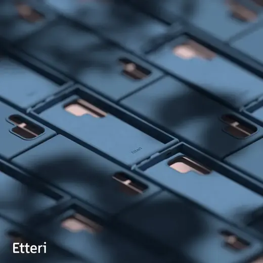 Etteri silikona telefona maciņš Samsung Galaxy S25 Ultra tumši zils Foto 8