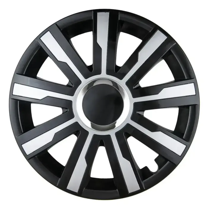 Riteņa dekoratīvais vāciņš MIRAGE 14", melns/sudraba