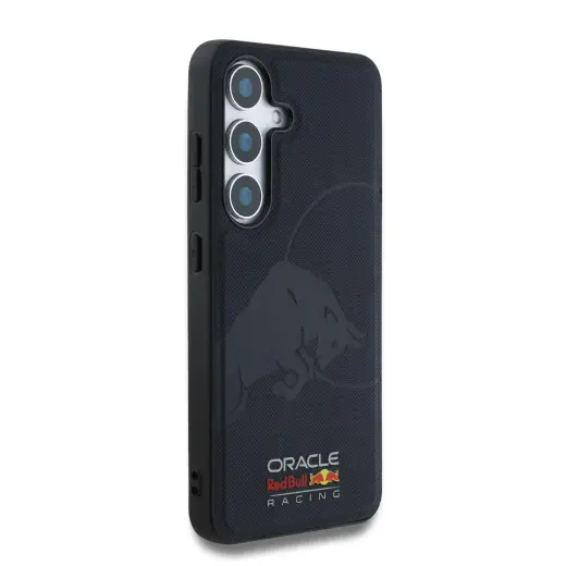 Red Bull Leather Meshed Debossed Logo MagSafe Case for Samsung Galaxy S25 Navy Фото num