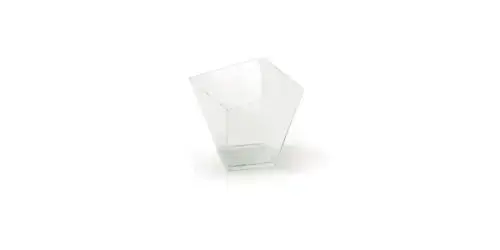 Uzkodu trauks Charme, caurspīdīgs, PS, 7,2x7,2 cm, 180 ml, 0.6kg, 40gab