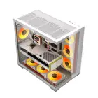 DarkFlash C280 computer case (white) + 7 fans — Foto 2