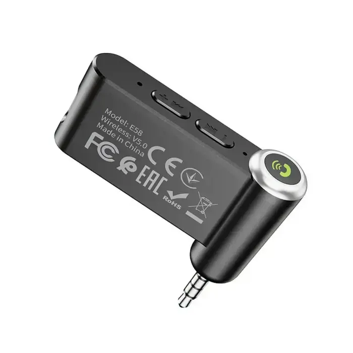 Wireless car receiver Hoco AUX Bluetooth Jack 3,5 mm E58 black Foto 5