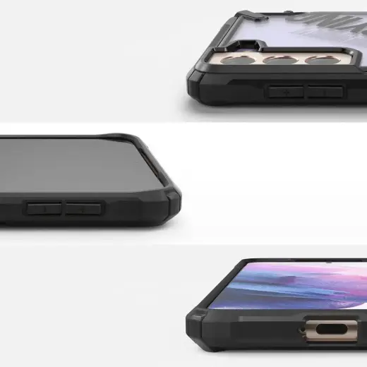 Ringke Fusion X Design durable PC Case with TPU Bumper for Samsung Galaxy S21+ 5G (S21 Plus 5G) black (Routine) (XDSG0054) Photo