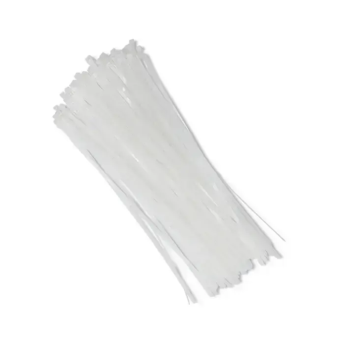 Qoltec Reusable Self-locking cable tie | 7.2*400 mm | Nylon UV | White Foto 10