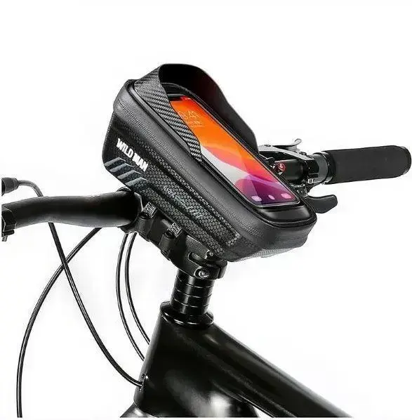 WILDMAN traveling bag for bike frame with zipper 1L (4 "- 7") E12X black Photo