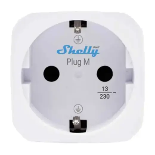 Shelly Plug M Gen3 Matter 13A smart socket, white Foto 2