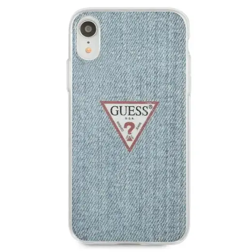 Guess GUHCI61PCUJULLB iPhone Xr light blue hardcase Jeans Collection Foto 3