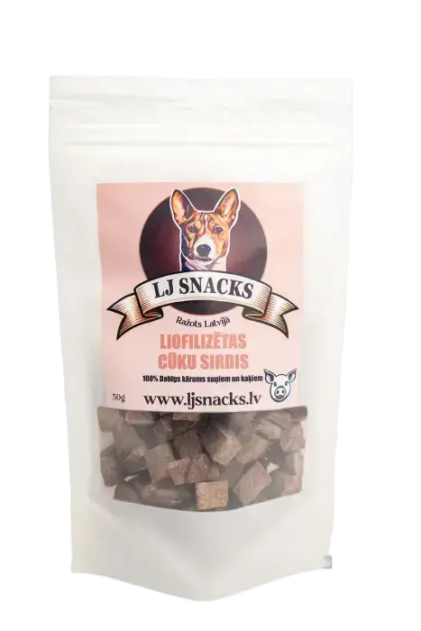 LJ Snacks Freeze-Dried Pork Heart 50 g