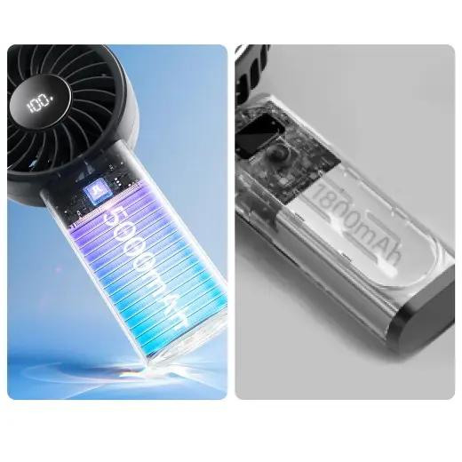 Jisulife Handheld Fan Life4 3600mAh Portable USB Fan - Black Foto 12