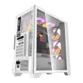 Computer case Darkflash DRX70 GLASS + 4 RGB fans (white) Фото num