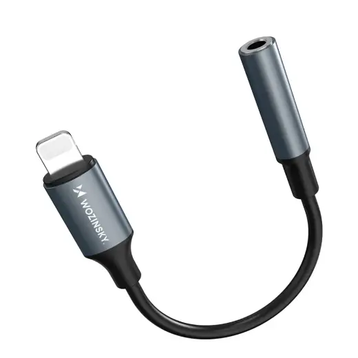 Wozinsky WALJ-01 Lightning adapter - 3.5mm mini jack - black Foto 5