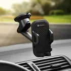 Car phone holder Forcell F-Grip Carbon Bracket mounting arm windshield / dashboard black Photo