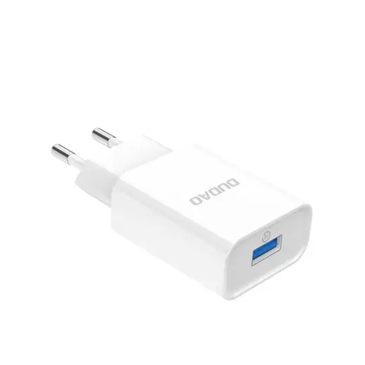 Dudao A3EU tālruņa lādētājs 5V | 3A | QC3.0 + kabelis USB-C balts Foto 4