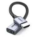 Ugreen HD165 HDMI (Male) | HDMI (Female) 8K Cable 0.15m - Gray Фото num