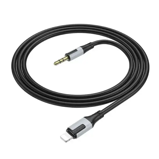Borofone Cable AUX BL19 Creator - jack 3,5mm to Lightning - 1 metre black Foto 3
