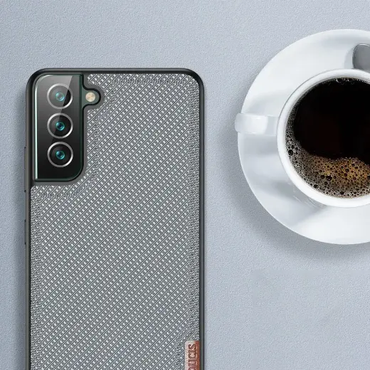 Dux Ducis Fino case is made of nylon material for Samsung Galaxy S22 + (S22 Plus) blue Photo