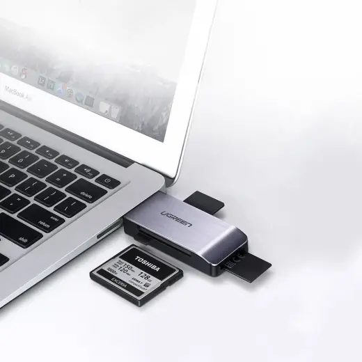 Ugreen USB 3.0 SD | micro SD karšu lasītājs pelēks (50541) Foto 7