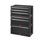 Instrumentu lāde ar 6 atviktnēm uz riteņiem Drawers Tool Chest Set 56,2x28,9x74,2cm Foto 3