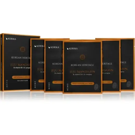 KORIKA Korean Heritage Set of 5 Brightening Sheet Face Masks Фото num