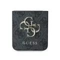 Guess Leather 4G Metal Logo Case for Samsung Galaxy Z Flip 6 - Black Foto 5