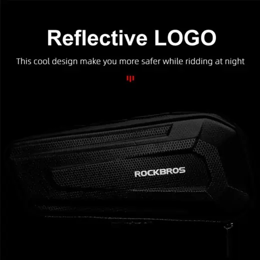 Rockbros B66 waterproof bicycle bag for frame - black Photo