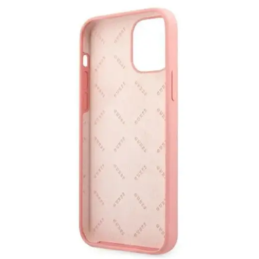 Guess GUHCP12LLSPEWPI iPhone 12 Pro Max 6,7" różowy|pink hard case Peony Collection Фото num