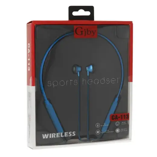GJBY headphones - SPORTS BLUETOOTH CA-113 Blue Foto 1