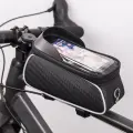Waterproof bike frame bag with shielded phone holder Model01black Фото num