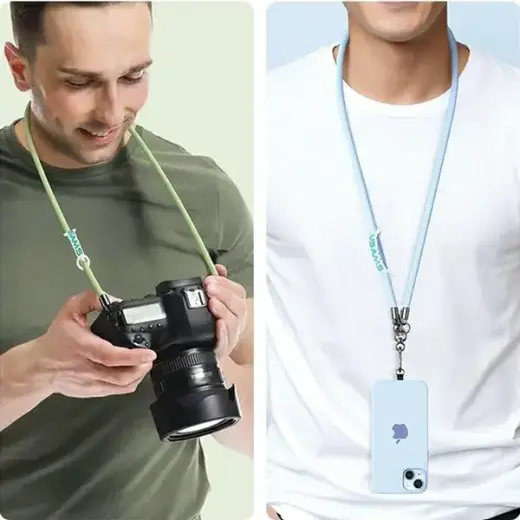 USAMS Uniwersalna smycz do telefonu 1,2m czarny|black ZB282GS01 (US-ZB282) Foto 6